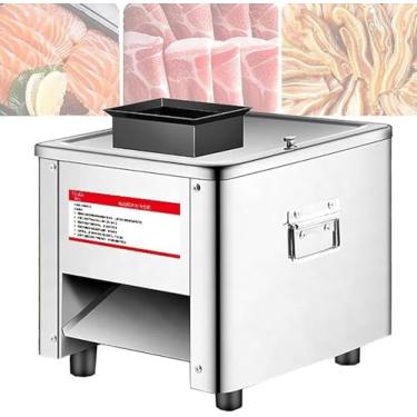 Imagem de Máquina De Corte De Carne Elétrica De 850 W, Máquina De Carne Elétrica Comercial De 2,5 Mm A 20 Mm (máquina De Fatiar/Máquina Trituradora/Dicer), Para Carne De Peixe De Frango, 15mm