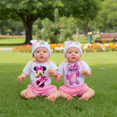 Imagem de Bebê Reborn Boneca Realista Mayze Gêmeos Angel E Minnie - ADORA REBORN