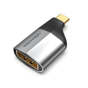 Imagem de Adaptador Vídeo Displayport Fêmea P/ Usb C Macho UHD 4K 60Hz - Bbacome