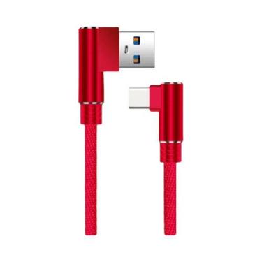 Imagem de Cabo USB C De 90 Graus 5A 40W Para Carregamento Rápido Tipo C Para Hua