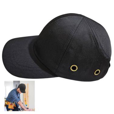 Imagem de Bone com Capacete EPI Obra Segurança do Trabalho Casquete Construçao Serviço Reparo Conserto Oficina Proteçao