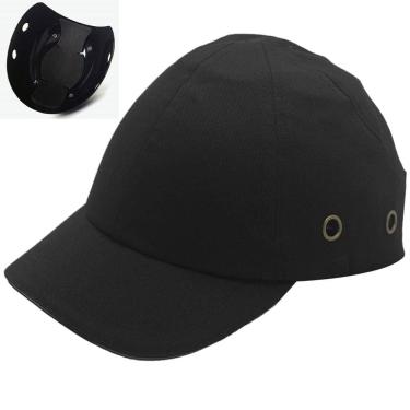 Imagem de Bone com Capacete EPI Obra Segurança do Trabalho Casquete Conserto Reparo Construçao Oficina Resistente Proteçao