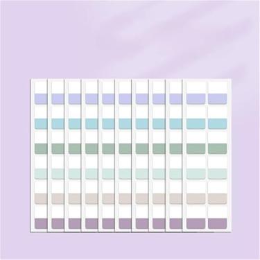 Imagem de 10 folhas, 60/120/240 peças, adesivos multicoloridos, graváveis, reposicionáveis, indicadores para páginas, marcadores de livros, notas de leitura (cor escura -M)