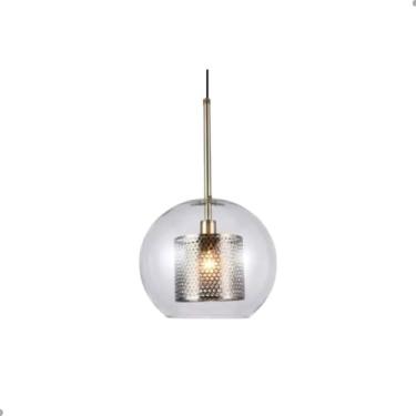 Imagem de Pendente Ball Transparente/bronze Bivolt Bocal E27 Orluce