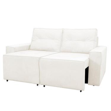 Imagem de Sofá Retrátil 2 Lugares 1,80 Confortável Polo Bege