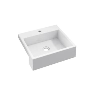 Imagem de Cuba Semi Encaixe Quadrada Xq355w Colorida Branca