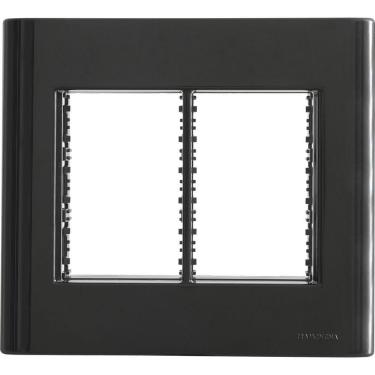 Imagem de Placa 6 Postos 4x4 Tramontina Giz Preta Com Suporte