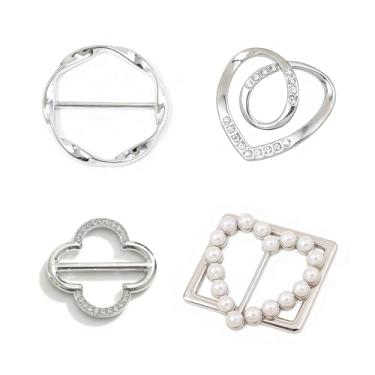 Imagem de Broche de moda feminina – clipe de saia ajustável, suporte de cachecol e ajudante de vestuário para um ajuste seguro e personalizado