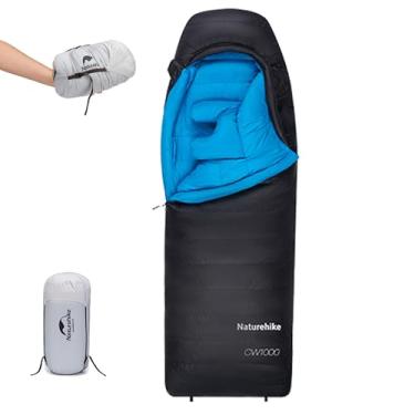 Imagem de Naturehike CW1000 [Atualização 2025] Saco de dormir para clima frio, sacos de dormir ultraleves para acampamento para todas as estações, para adultos, mochilão, acampamento, caminhada, viagem (CW1000