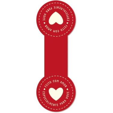 Imagem de Etiqueta Adesiva, Packpel, Com Amor, 110 mm x 235 mm, Pacote com 10