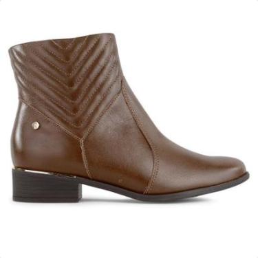 Imagem de Bota Ramarim Cano Curto Salto Médio Feminina-Feminino