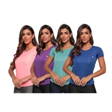 Imagem de Kit 5 Camisetas Better Together Fitness Dry Proteção UV 50 Feminina-Feminino