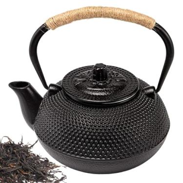 Imagem de Chaleira De Ferro Fundido - Interior Esmaltado - Chaleira para Fogão a Gás ou Elétrico | Para Uso Doméstico em Cozinha Restaurante com Fogão de Indução e em