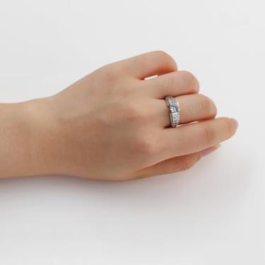 Imagem de Anel feminino banhado a ouro, peça de coquetel de casamento, zircônia cúbica, zircônia cúbica romântica, zircônia cúbica brilhante para ela YC6455, Latão, Sem pedra preciosa