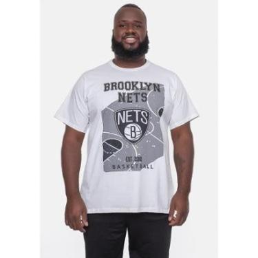 Imagem de Camiseta NBA Plus Size Backcourt Brooklyn Nets Masculino-Masculino
