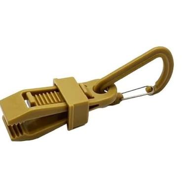 Imagem de OUROBOROS Acessórios de acampamento, clipes de lona, para acampamento, caminhada (Cáqui, 1 peça)