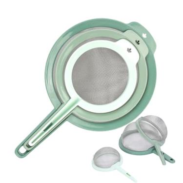 Imagem de Peneira de Malha Fina,Filtro de Óleo Multiúso - Coador de Malha Fina para Cozinha,para Assar para Infusão de Chá para Preparação de Refeições para Farinha para Açúcar em Pó e para Café em