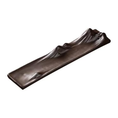 Imagem de BLWOTMOR Suporte de Cerâmica para Queimador, Presente Criativo para Inauguração de Casa, Cinzeiro para Restaurante, Armário, Escritório Ou Sala de Estar, Marrom, Tamanho real