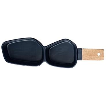 Imagem de Tigelas de imersão geométrica de cerâmica duas tigelas restaurante pastelaria lanche prato casa lanche prato tigela de frutas aperitivo prato de tempero (5 peças) pratos de aperitivo (cor: A) (B)