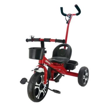 Imagem de Triciclo Infantil 2 Cestas Com Empurrador E Apoio Para Pés - Zippy Toy