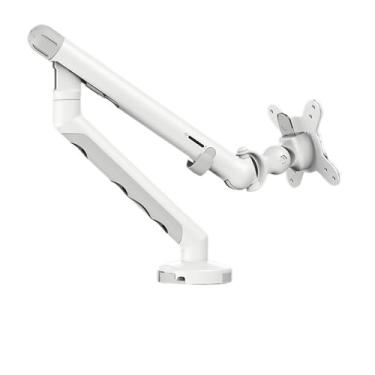Imagem de BEGWVDJTP Suporte de monitor braço mecânico cantilever suporte giratório para tela de computador desktop (branco)