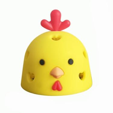 Imagem de aqxreight Escova de Ovo Limpador de Silicone Purificador para Ovos Frescos Multifuncional Vegetal e Frutas Ferramentas de Limpeza Reutilizáveis (Amarelo)