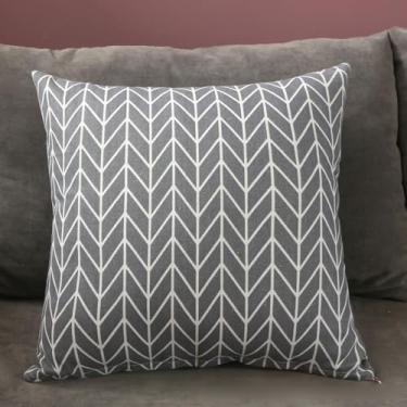 Imagem de HEEPDD Capa de Almofada para Casa, Capa de Almofada de Linho Confortável e Versátil Com Zíper Requintado, para Decoração de sofá de Sala de Estar (45x45)