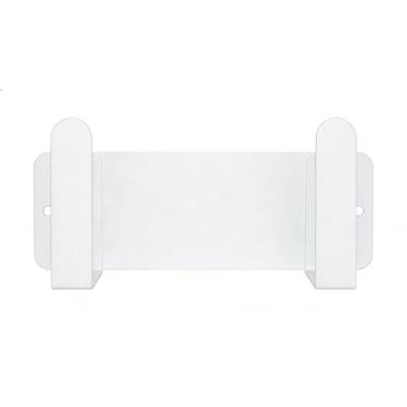 Imagem de BelleJoomu Suporte de tábua de corte montado na parede de aço inoxidável adesivo multifuncional organizador de cozinha rack de armazenamento de tampa de panela 17,8 cm x 5,8 cm x 4,6 cm, branco