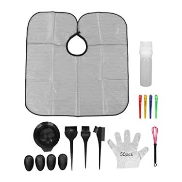 Imagem de Generic Kit de Coloração de Tintura de Cabelo Escala Clara Tigela de Mistura Escovas Luvas Clipes Cabo para Uso Profissional e Coloração de Cabelo Em Casa