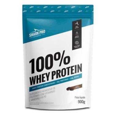Imagem de Whey Protein 100% Whey Refil 900g Sabor Cookies Shark Pro-Unissex