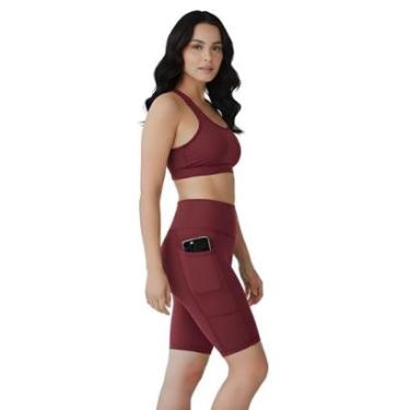 Imagem de Bermuda Fitness Feminina Com Bolsos Laterais-Feminino