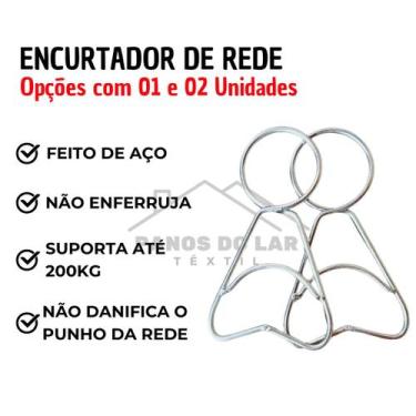 Imagem de Encurtador Anjo Redutor de Punho de Rede de Dormir Descanso Reforçado 