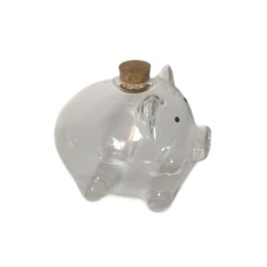 Imagem de MotiveTech Cofrinho de vidro em formato de porquinho, ideal para crianças guardarem dinheiro. Prático e original, perfeito para sala de estar, quarto infantil ou