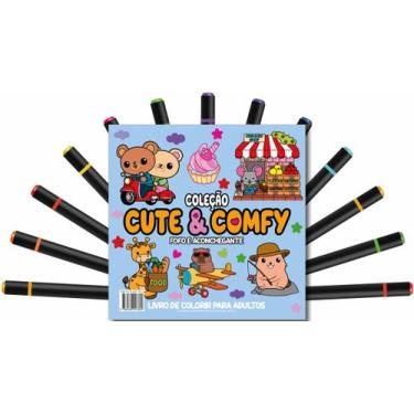 Imagem de Livro - Cute & Comfy Coloring Book for Adults - Fofo e Aconchegante - 