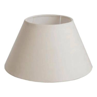 Imagem de 2X Cúpula Para Abajur Tecido Algodão Bege Encaixe 4 Cm Ref 1