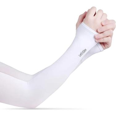 Imagem de Manguito Solar Proteção Uv Moto Bike Braços Queimad - Branco