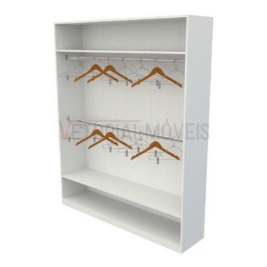 Imagem de Armário Cabideiro Marina Mdp Closet Lojas Expositor - VETORIAL MÓVEIS,