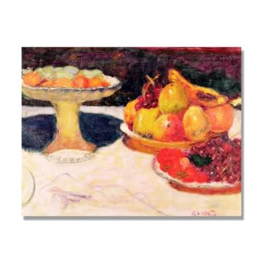 Imagem de Arte em tela vintage de frutas mortas, pintura clássica de cozinha country, decoração de parede de casa de fazenda quente para sala de jantar e cozinha. B05. 40 x 50 cm-15,8 x 19,7 pol. Somente tela