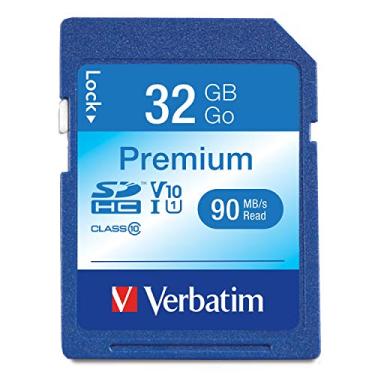 Imagem de Cartão de memória SDHC Premium Verbatim UHS-I Classe 10, 32 GB, azul