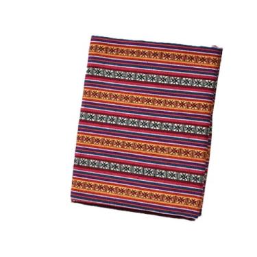 Imagem de Tecido Para Vestidos E Saias Estilo Étnico Algodão Linho Tecido Toalha De Mesa Almofada Capa De Sofá Têxtil Cortina Materiais Decorativos Decasamento Costura(5#,1.5x9m/4.9x29.5ft)