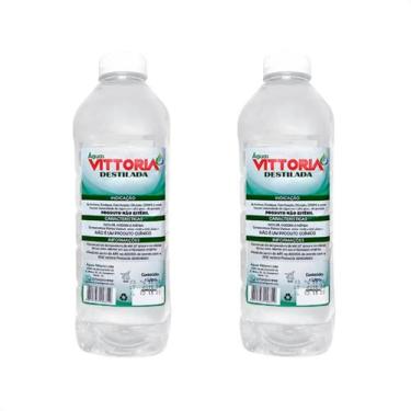 Imagem de Kit com 2 Águas Destiladas p/Autoclave 1L Vittoria N/Estéril