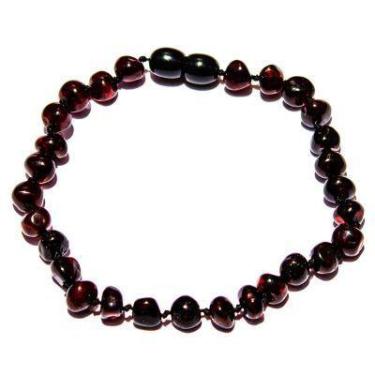 Imagem de Pulseira e Tornozeleira 20cm Âmbar Báltico Cereja Polido - Âmbar Origi