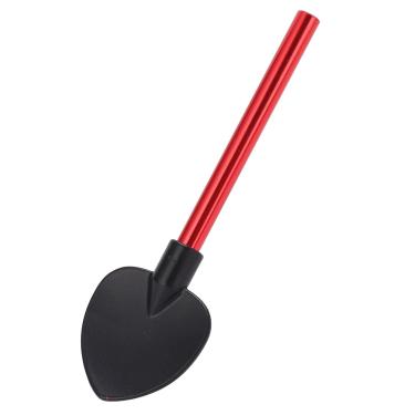 Imagem de Pá de metal para caminhão de escalada RC Ferramentas decorativas Liga de alumínio premium de alta simulação Leve tamanho pequeno para carro de controle remoto 1/10 Geral como (Vermelho Preto)