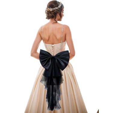 Imagem de Unykaflor Laço destacável para vestido, vestido de casamento, laço e acessório para vestido de formatura, cinto de noiva