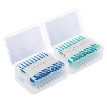 Imagem de 400PCS Escovas Interdentais - Palito de Dentes Silicone Duas Pontas Fio Dental com Cerdas Descartáveis para Cuidado Bucal Eficiente Entre os