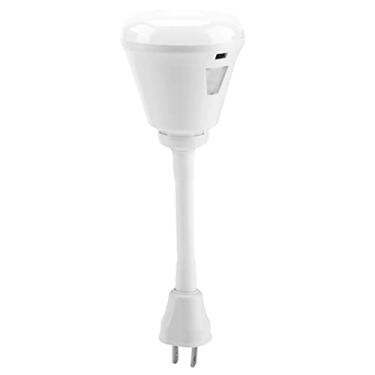 Imagem de Lâmpada LED Infravermelho Noturna Branca Mangueira Quente Metal Branco Sensor Luz Plugue Luzes Noturnas