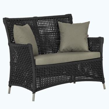 Imagem de 1 Sofá área Externa Igapó Alumínio Fendi Corda Náutica E8 Preto