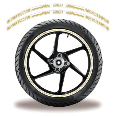 Imagem de Adesivo Refletivo Friso Roda Moto Yamaha Bege Bege 4