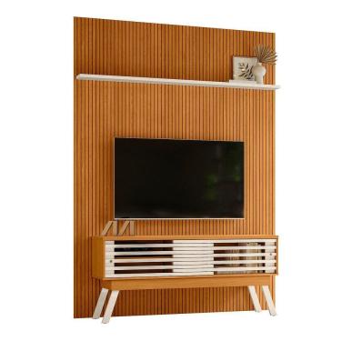 Imagem de Combo Painel De Tv 60 Polegadas + Rack Frizz New Premium - 7 Decor Cinamomo E Off White