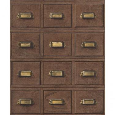 Imagem de Papel De Parede Cosmopolitan Arquivo Retrô - Rolo: 10m X 0,53m